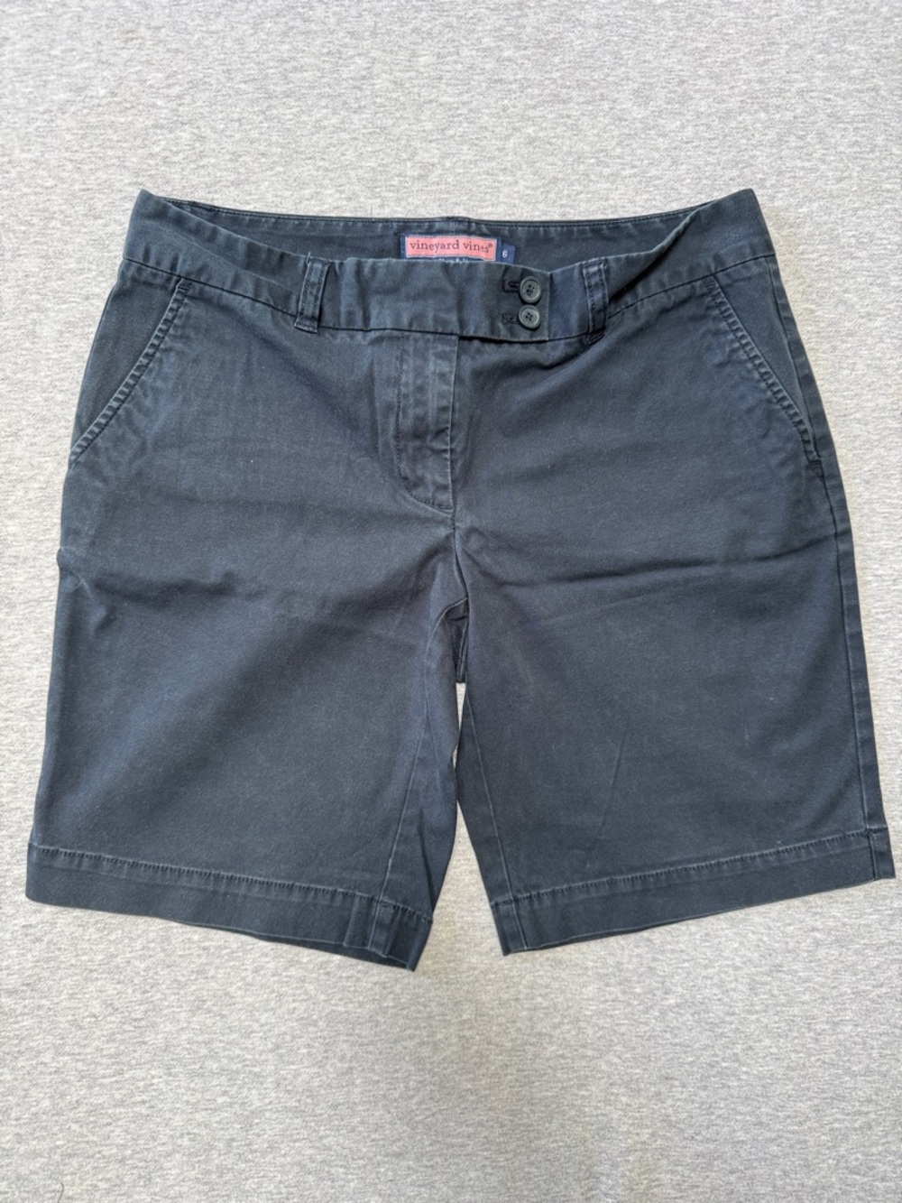 Vineyard Vines Navy Cotton Bermuda Shorts